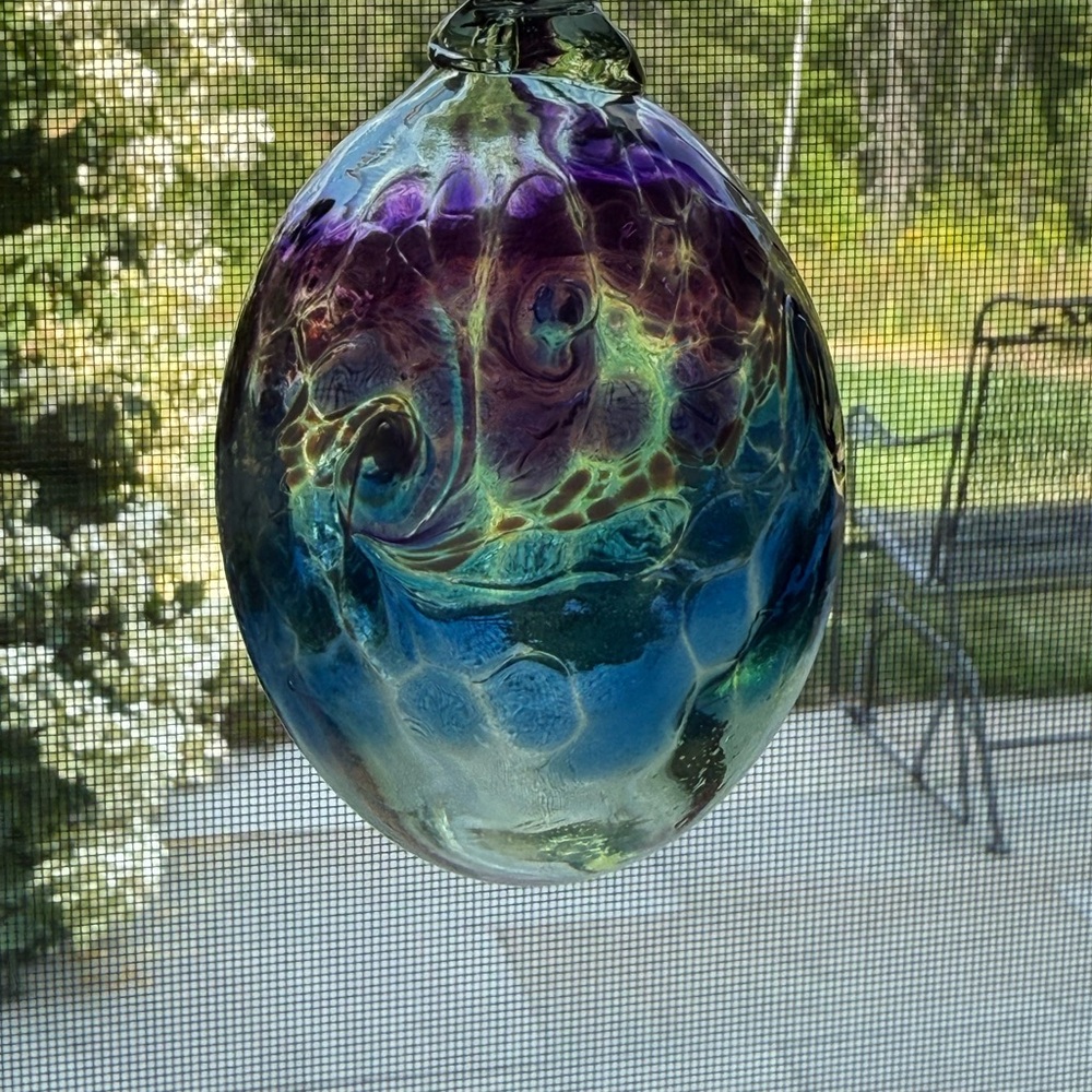 Multicolor Glass Art Piece
